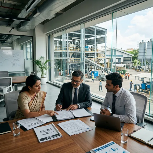 An exporter and a CarbonSettle CBAM expert reviewing a buyer-ready report